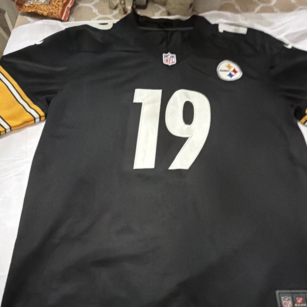 Nike NFL Pittsburgh Steelers Smith-Schuster #19 Jersey Black/Gold/White Size XL